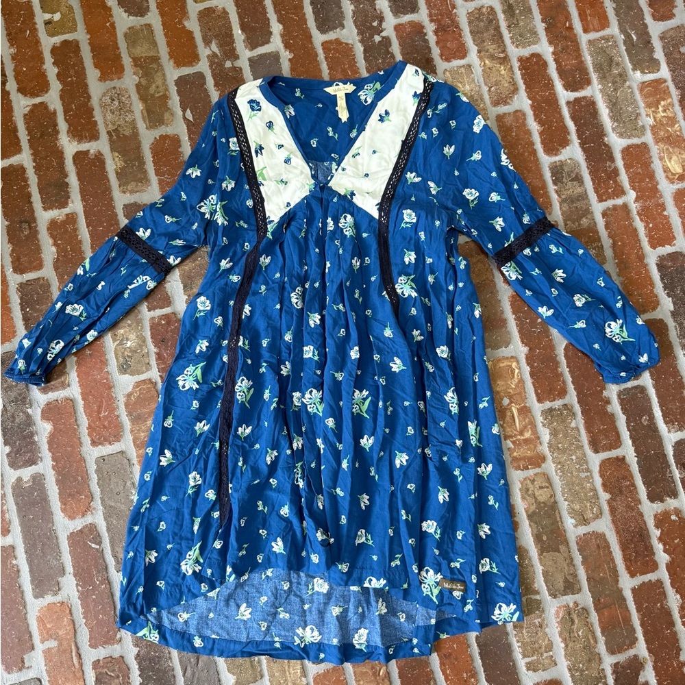 Matilda Jane Navy and Cream Floral Midi Dress